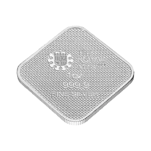 Thumbnail 1 oz Queen's Beasts completer silver bar angle 2