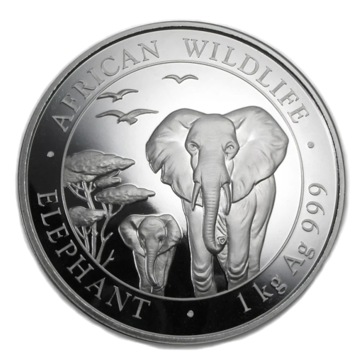 1 kilo Bavarian State Mint Silbermünze Verschiedene Jahre front