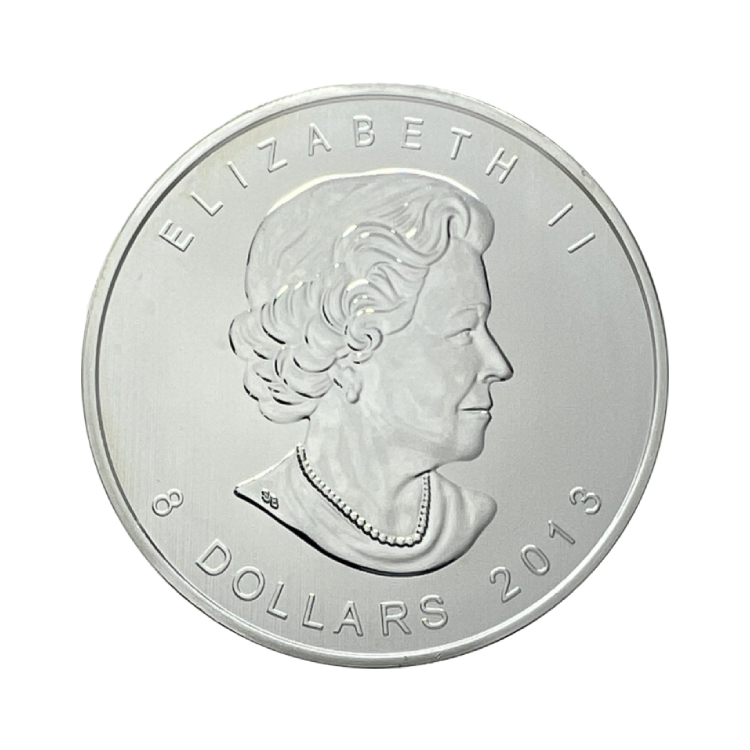 1,5 oz Royal Canadian Mint Silver Coin 2013 back