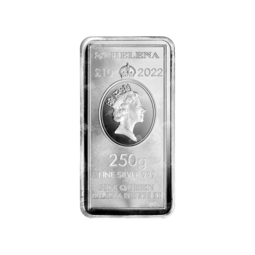 Thumbnail 250 gram zilveren muntbaar St. Helena achterkant