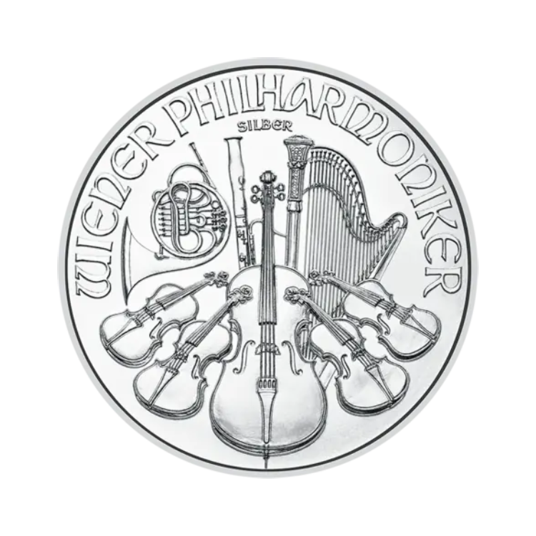 1 once troy d'argent Wiener Philharmoniker 2025 front