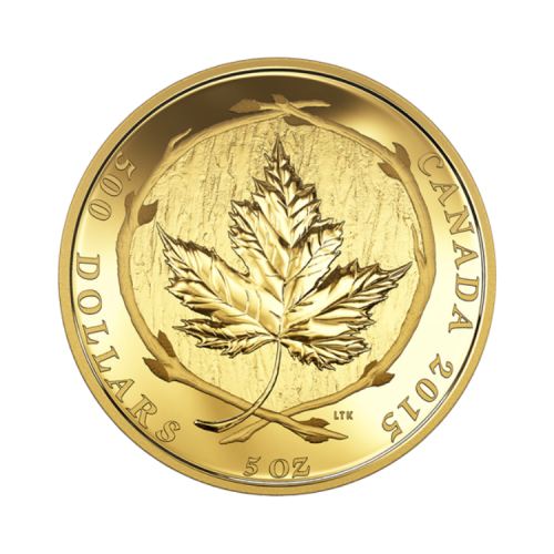 Thumbnail 5 troy ounce gold coin front