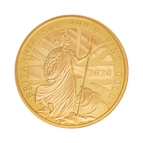 Thumbnail 5 troy ounce gold coin back
