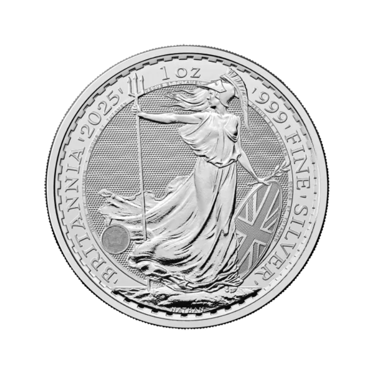 1 Troyunze Silber Britannia Münze 2025 front