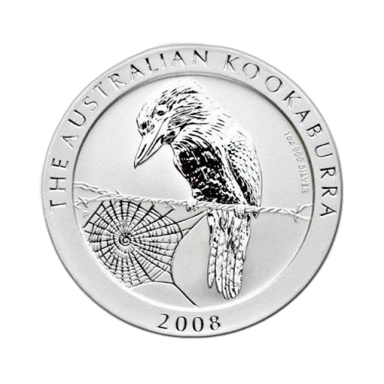 1 kilo Kookaburra Silbermünze 2008 front