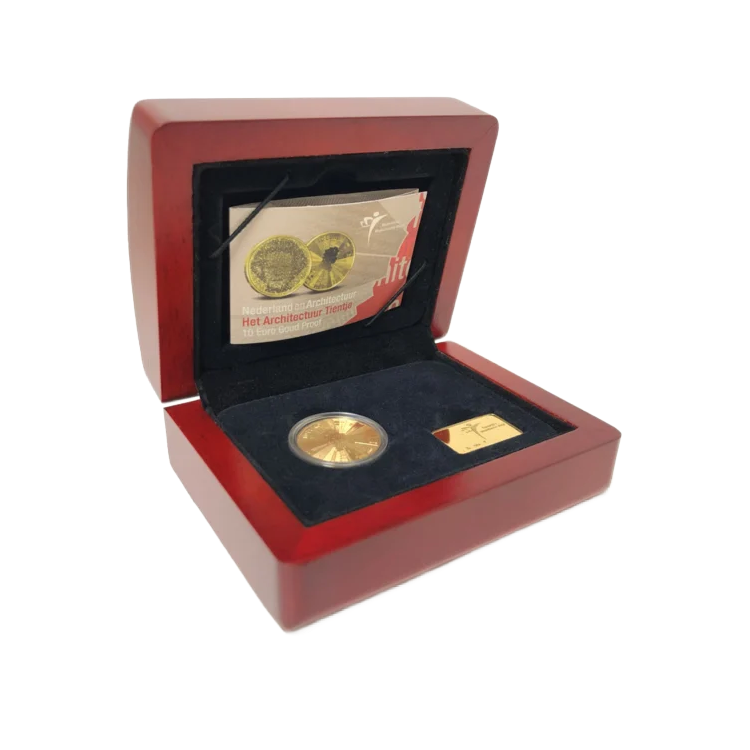 The Architecture Ten Guilder 10 Euro Gold Proof