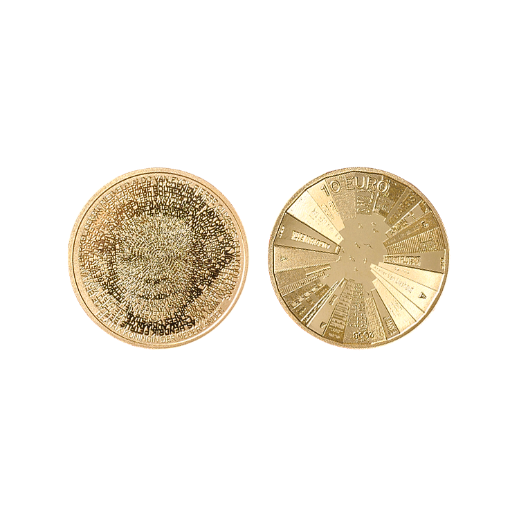 The Architecture Ten Guilder 10 Euro Gold Proof