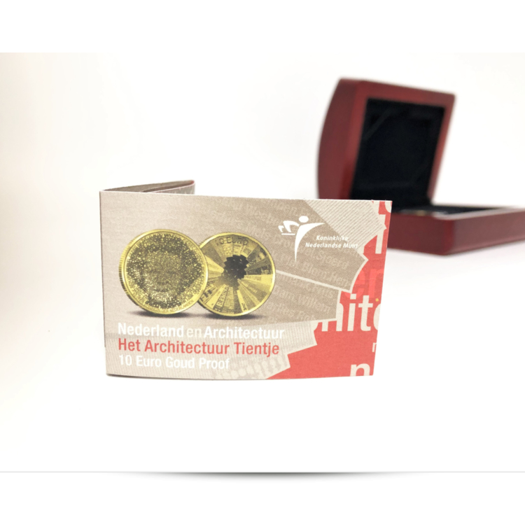 The Architecture Ten Guilder 10 Euro Gold Proof