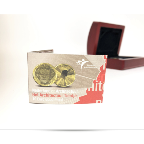 Thumbnail The Architecture Ten Guilder 10 Euro Gold Proof