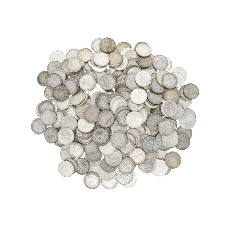 Silver Dutch coins