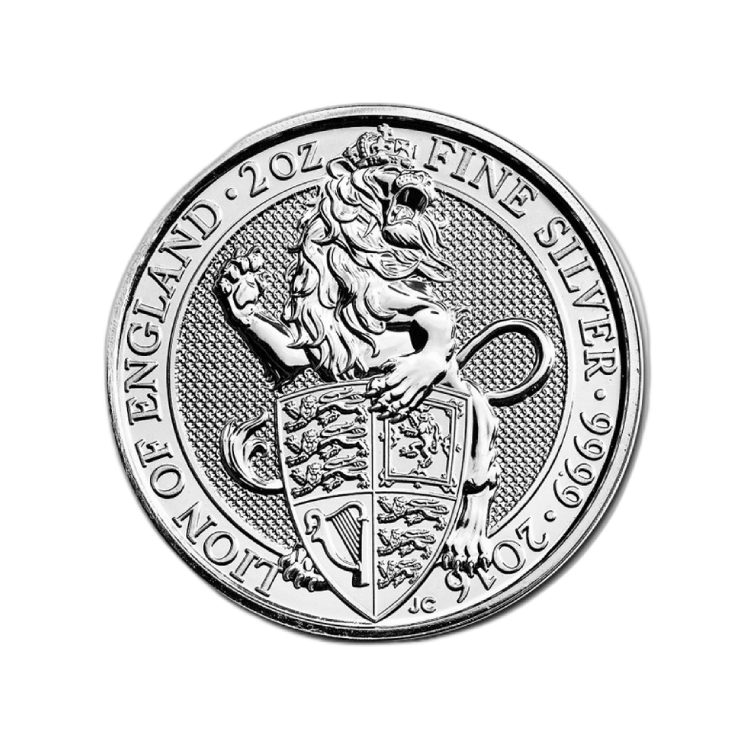 2 oz Queens Beasts d'Argent 2016 front