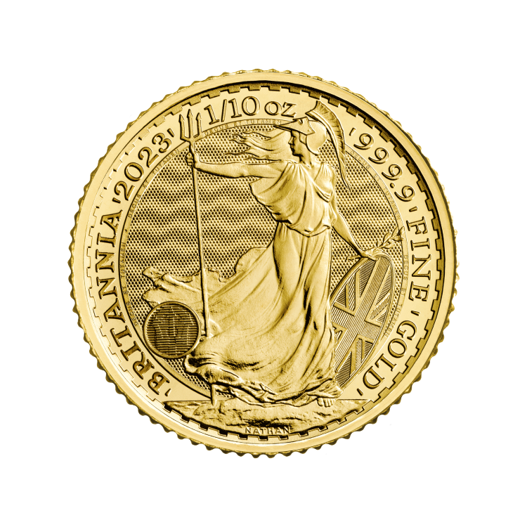 1/10 oz Britannia Oro 2020 front