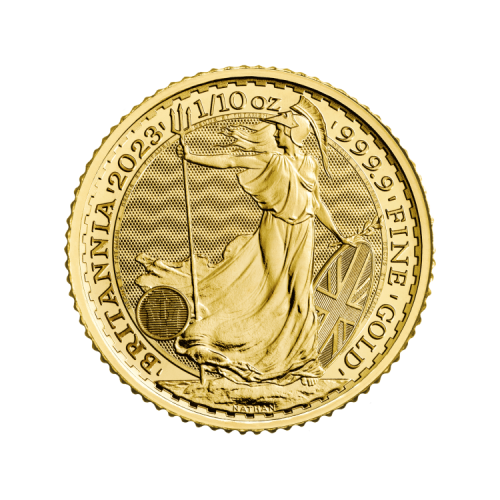 Thumbnail 1/10 oz Britannia Oro 2020 front