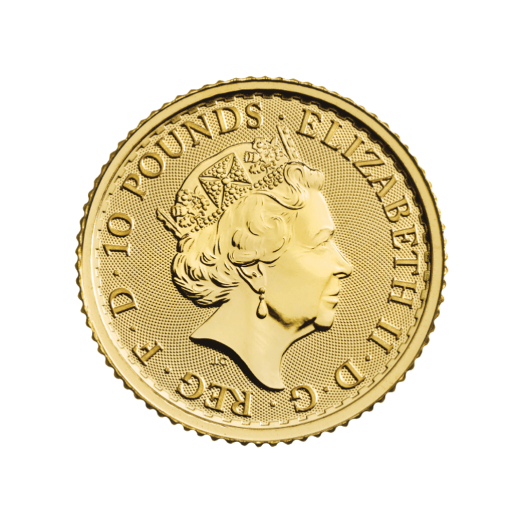 1/10 oz Britannia Oro 2020 back