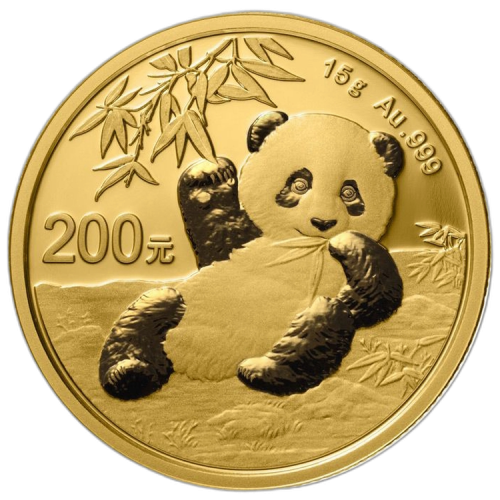 Thumbnail 15g Panda Goldmünze 2020 front