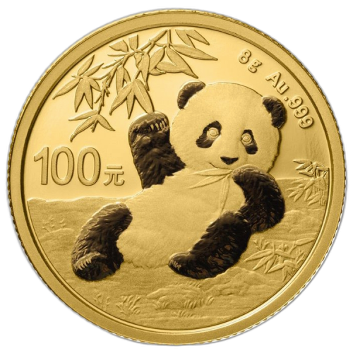 Thumbnail 8g Panda Gouden Munt 2020 voorkant