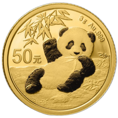 Thumbnail 3g Panda Gouden Munt 2020 voorkant