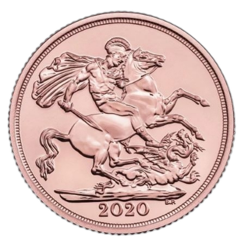 Thumbnail 150g Sovereign Gold Coin 2022 front