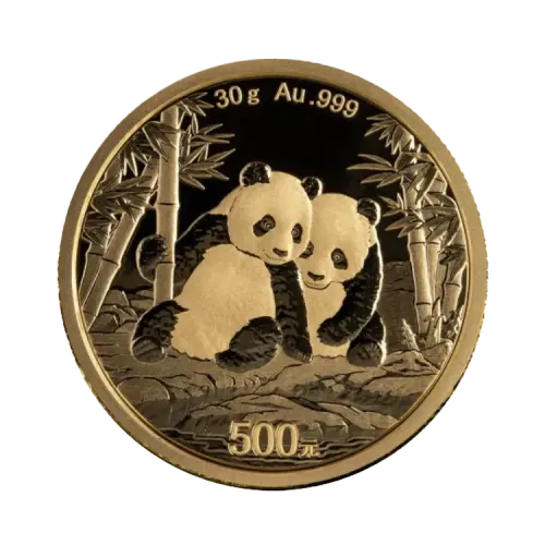 Thumbnail Design 30 gram gold Panda coin from 2026