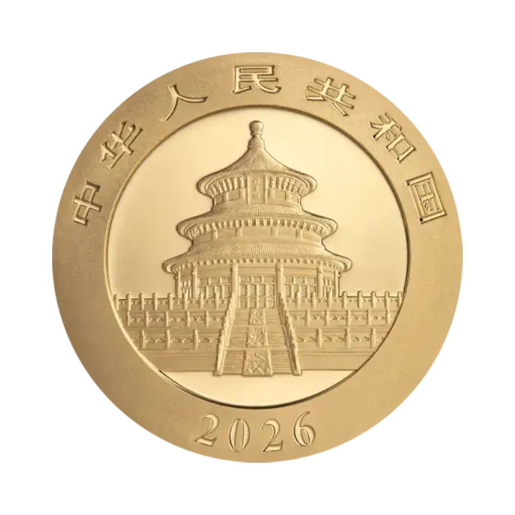 Reverse 30 gram gold Panda coin 2026