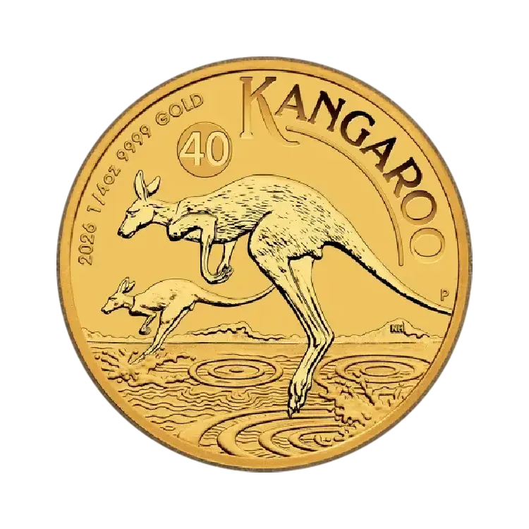 1/4 troy ounce gold Kangaroo coin 2026