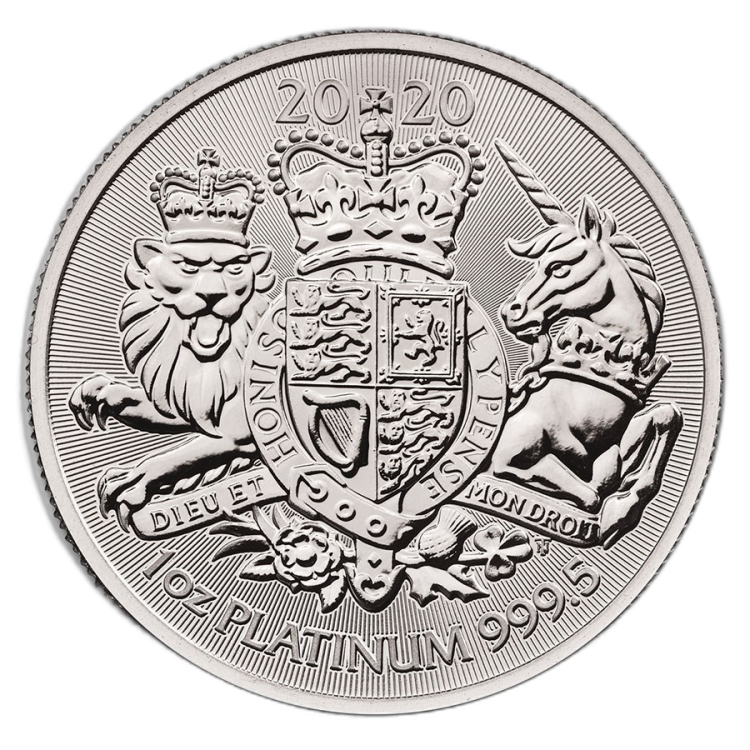 1 oz Royal Mint Platina Munt 2020 front