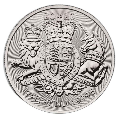 Thumbnail 1 oz Royal Mint Platina Munt 2020 front
