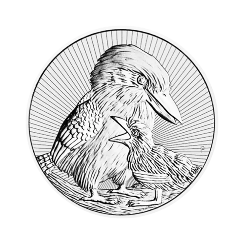 Thumbnail 2 oz Kookaburra Zilveren Munt 2020 voorkant