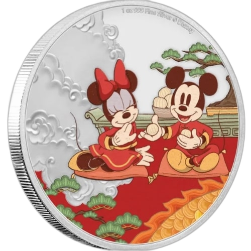 Thumbnail 1 oz Disney Zilveren Munt 2020 voorkant