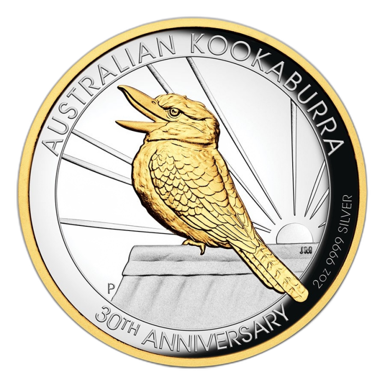 2 oz Kookaburra Zilveren Munt 2020 voorkant