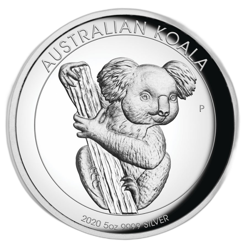 Thumbnail 5 oz Koala Plata 2020 front