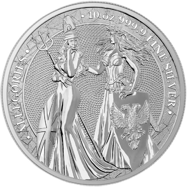 10 oz Germania Allegories 2019 Zilveren Munt 2019 voorkant