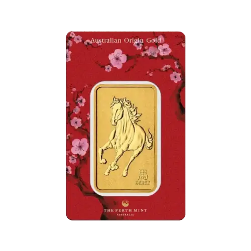 Thumbnail 1 oz gold bar Lunar III Year of the Horse 2026