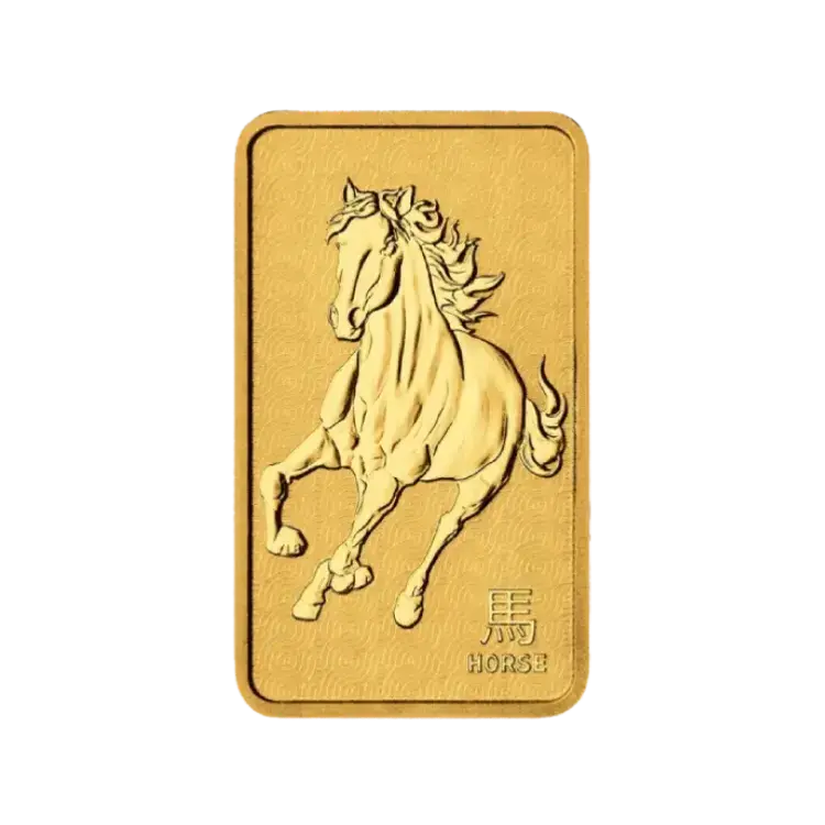 1 oz gold bar Lunar III Year of the Horse 2026 design