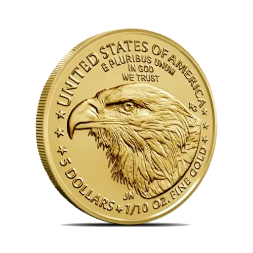 Thumbnail 1/10 oz American Eagle Oro 2026 back