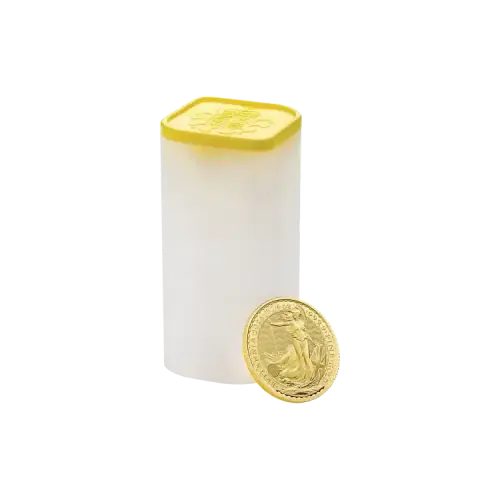 Thumbnail Tube 1/4 oz gold Britannia 2026