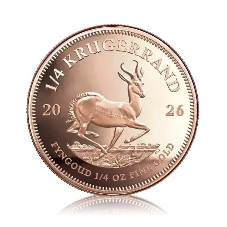 Gold Krugerrand coin 1/4 oz