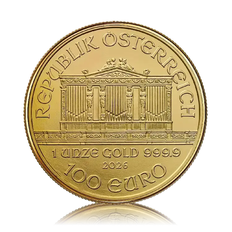 1/4 oz Philharmoniker Oro 2026 back