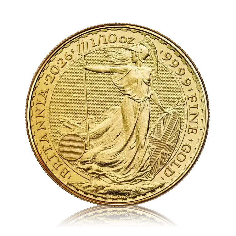 2026 Britannia gold 1/10 troy ounce