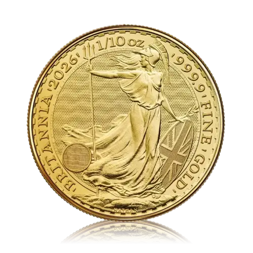 Thumbnail 2026 Britannia gold 1/10 troy ounce