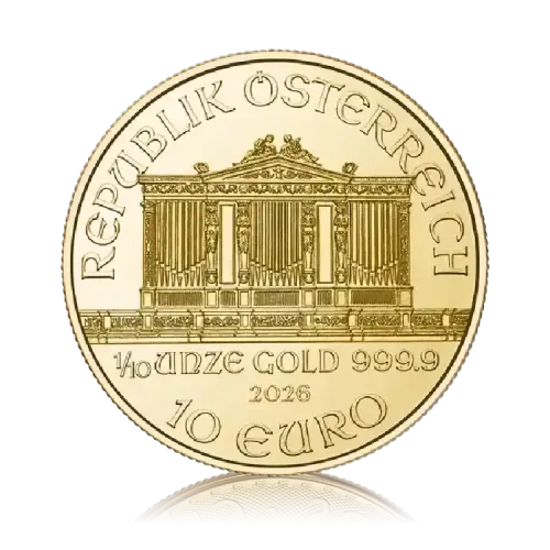 Thumbnail 1/10 oz Philharmoniker Oro 2026 back