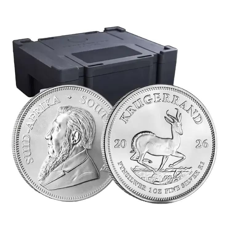 1 onza troy moneda de plata Krugerrand 2025 angle 2