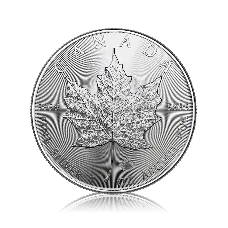 Canada Fine Silver 1 oz argent pur Maple Leaf
