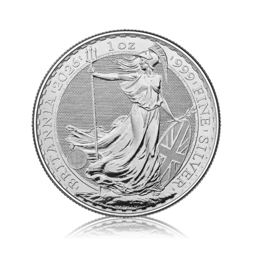Thumbnail 1 once troy de monnaie argent Britannia 2025 front