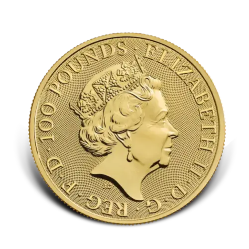 Thumbnail 1 oz Royal Mint Gold Coin Mixed Years angle 1