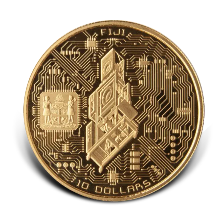 Moneda de oro 1 onza Wim Delvoye – años diversos back