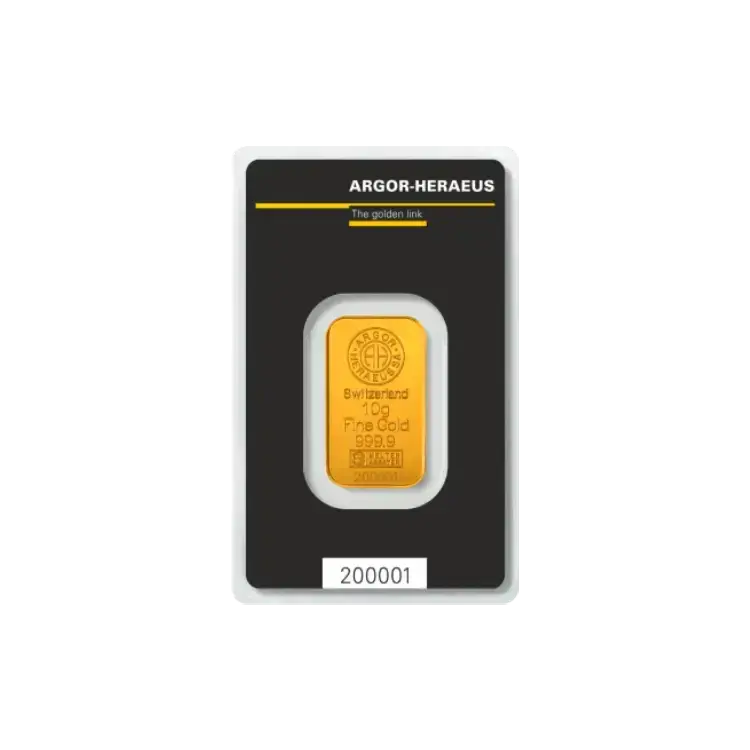 10g Heraeus Lingote de Oro 2017 back