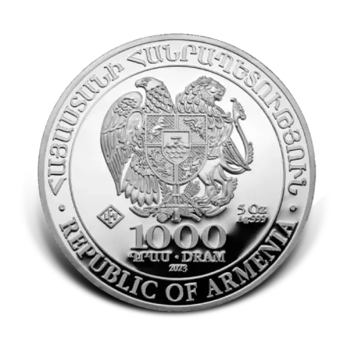 Thumbnail 5 troy ounce Silver Noah’s Ark Coin back