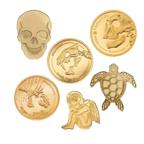 Thumbnail 0,5 Gramm Goldmünze – diverse Hersteller front
