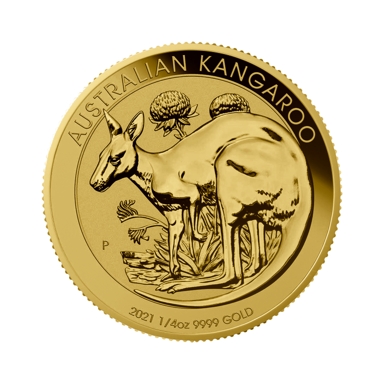 1/2 oz Kangaroo Gouden Munt 2021 voorkant